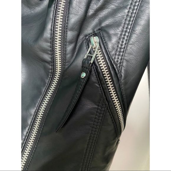 Black faux leather jacket Vero Moda - Picture 4 of 6